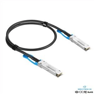 Fibre Optique transceivers 100G QSFP28 dirèk Tache Copper Kab